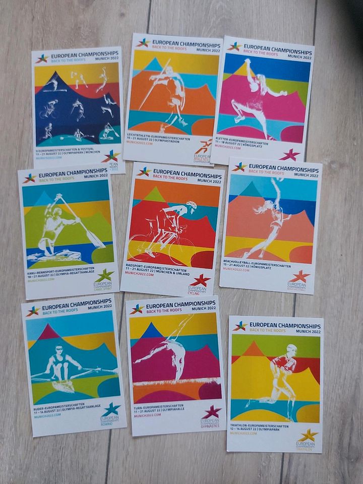 Postkarten EUROPEAN CHAMPIONSHIPS MUNICH 2022 in Lüneburg