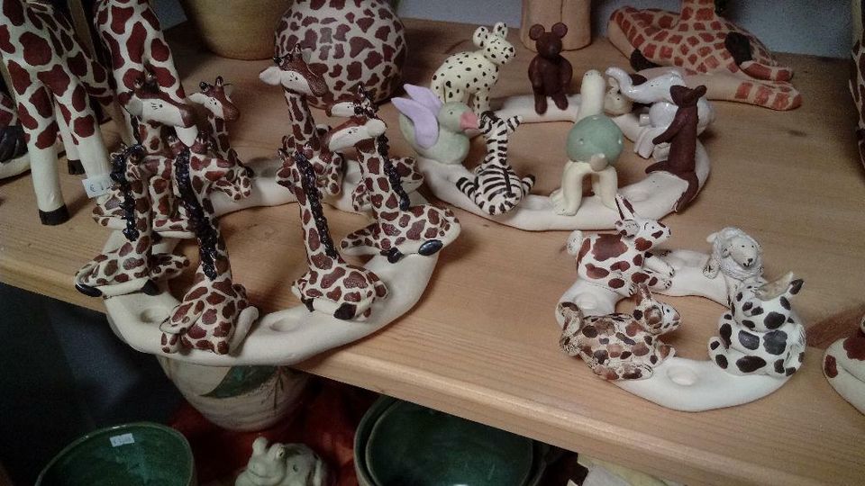 Geburtstagskranz Keramik mit Tieren Keramikranz Kindergeburtstag in Oelsnitz / Vogtland