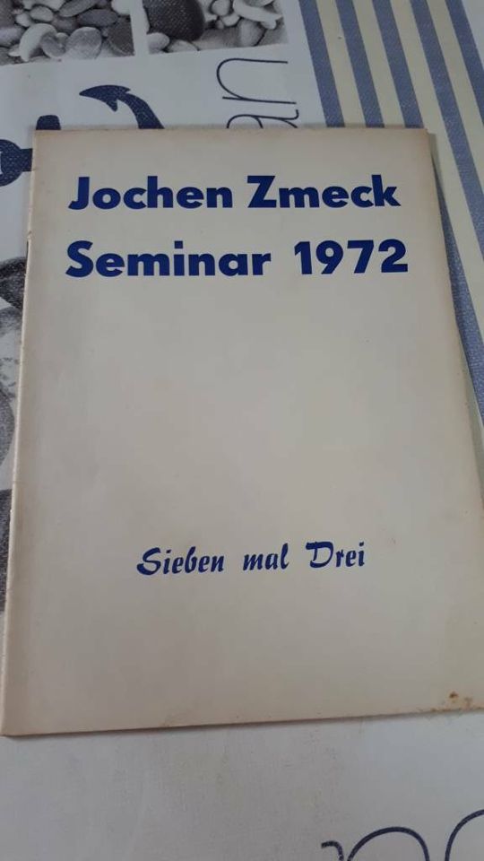 Jochen Zmeck Seminar 1972 Sieben mal Drei in Dresden - Laubegast