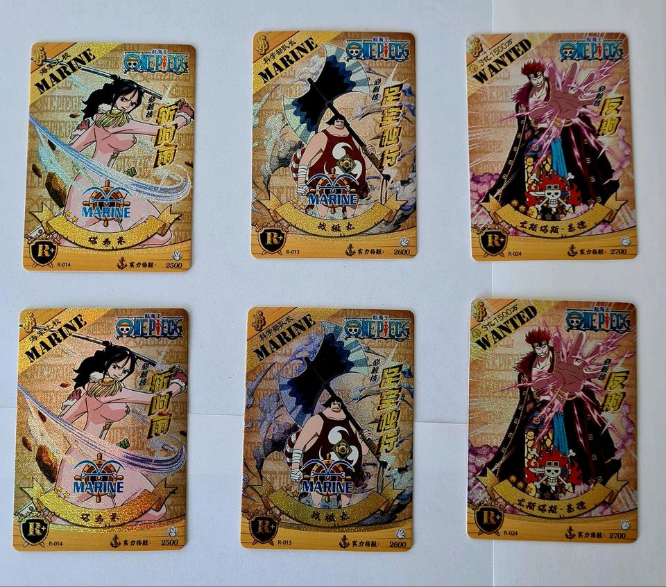 One Piece Goldkarten Holo/Glitzer Japanisch in Pirna