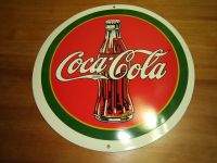 Emailleschild Coca Cola Reproduktion! 45,5 cm Durchmesser Email München - Schwanthalerhöhe Vorschau