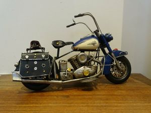 Bike Motorrad Chopper  Harley Blech Retro Nostalgie Deko Geschenk Metall 