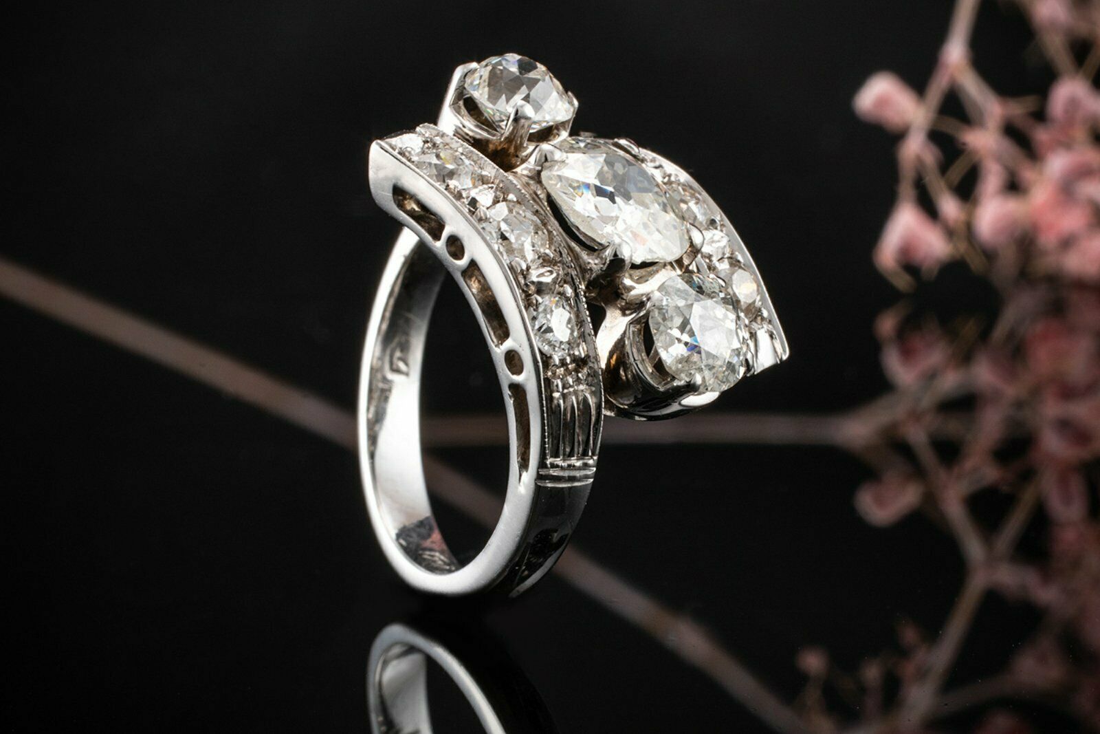 Klassischer diamant ring gebraucht kaufen  Wegberg