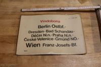 Zuglaufschild Vindobona, ÖBB, Kunststoff, Reichsbahn Brandenburg - Bernau Vorschau
