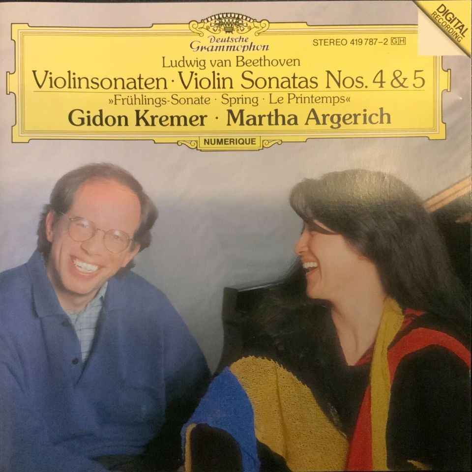 Ludwig van Beethoven, Violinsonaten Nos. 4 & 5, CD, Gidon Kremer in Freiburg im Breisgau