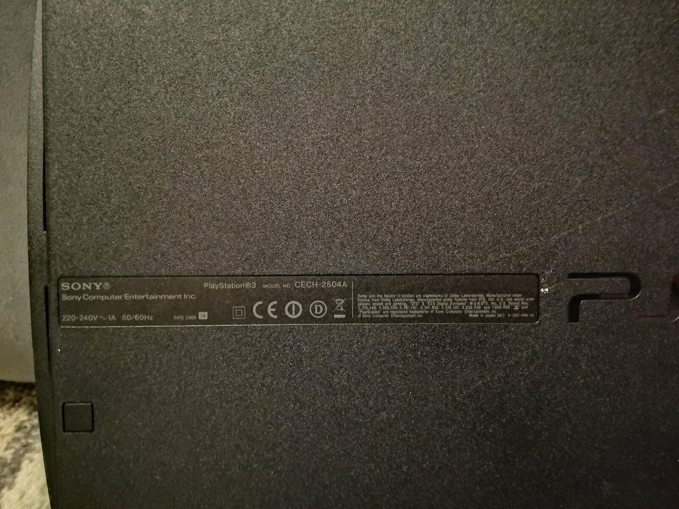 Sony Playstation 3 Slim 120GB mit Netzteil/Controller u. Spiele in Bayern - Memmingen