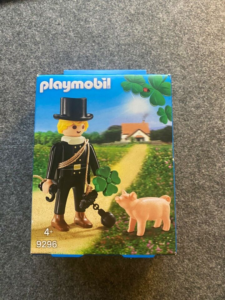 Schornsteinfeger mit Glücksschwein Playmobil 9296 