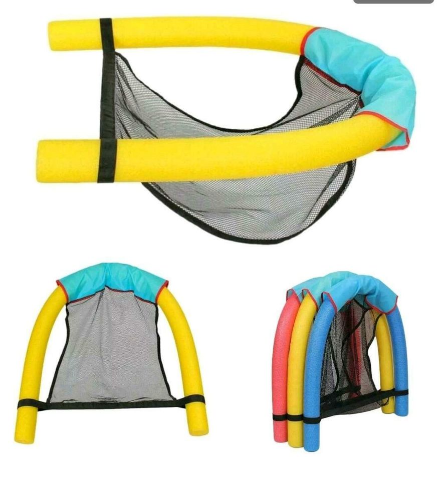 Schwimmnudel mit Netz Schwimmstuhl Schwimmstütze Wassersitz Nudel mit Netz 