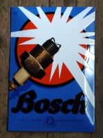 Bosch Zündkerze Werbung Reklame Schild Emailschild Emailleschild Bayern - Aschaffenburg Vorschau