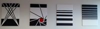 4 Bilder "Op-Art" - je 80 x 60 cm - Unikate Nordrhein-Westfalen - Bottrop Vorschau