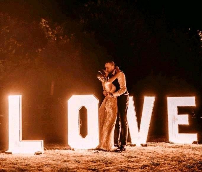 Verleih❤LED XXL-Leuchtbuchstaben LOVE Heiratsantrag Hochzeit Deko in Keltern
