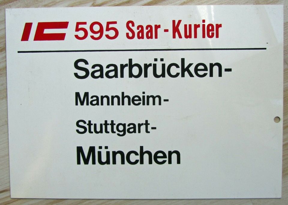 Bahn / Zugschilder / Zuglaufschilder in Weil am Rhein