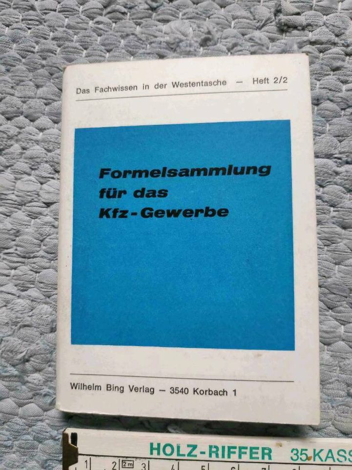 Formelsammlung für das Metallgewerbe / KFZ-Gewerbe in Niedersachsen - Göttingen
