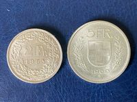 2 Franken und 5 Franken Silber Schweiz sehr guter Zustand Schleswig-Holstein - Ahrensburg Vorschau