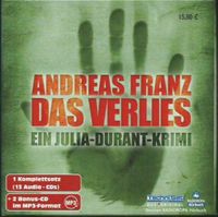 Hörbuch Krimi     ANDREAS FRANZ       Das Verlies    13 CD´s Nordrhein-Westfalen - Mönchengladbach Vorschau