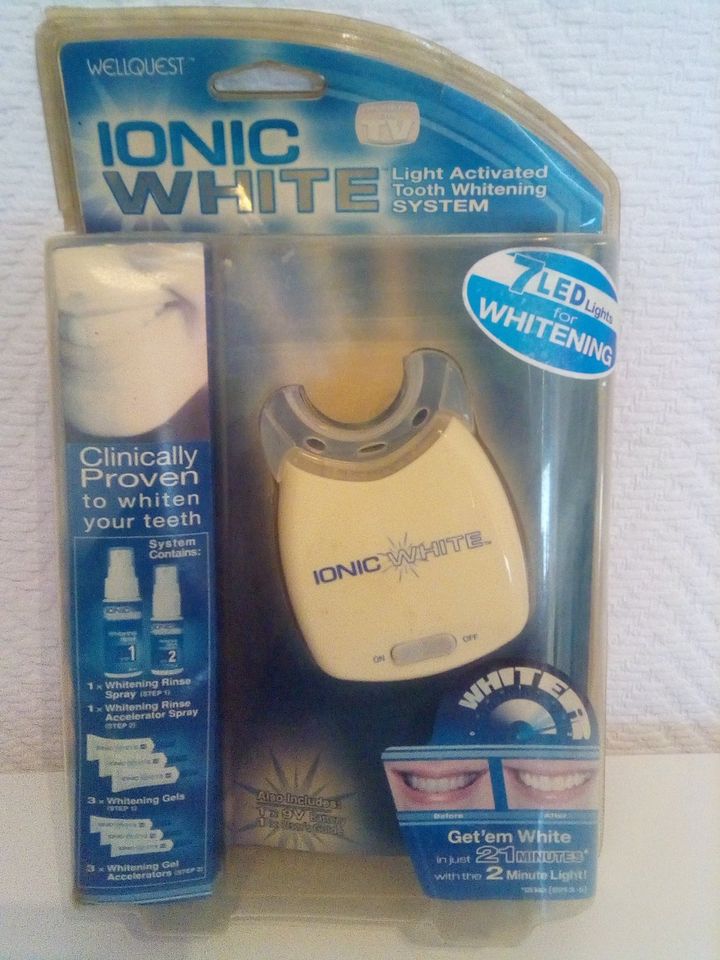 Ionic White Wellquest Light Activated Tooth Whitening System Neu in Halle