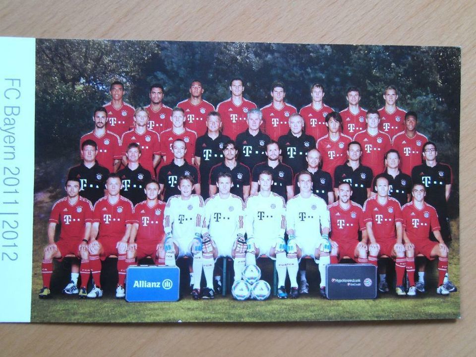 Handsignierte Autogrammkarte Thomas Müller FC Bayern 2011/12 