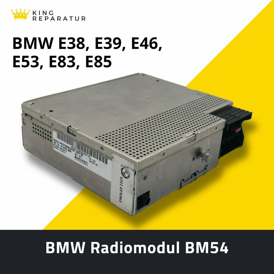 BMW BM54 E38 E39 E46 E53 E83 E85 Reparatur Tonausfall Radio Radiomodul Becker 