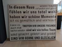Leinwand Typografie, "In diesem Haus sind wir..." 60x80cm Nordrhein-Westfalen - Kaarst Vorschau