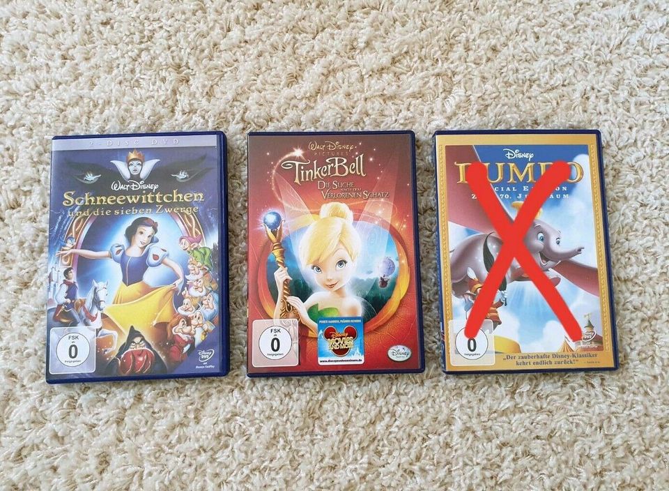DVD Schneewittchen und die sieben Zwerge Tinker Bell Walt Disney in Vechelde