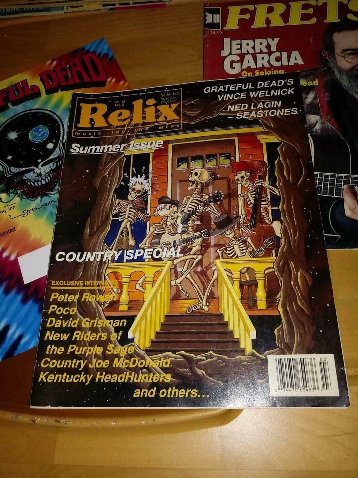 Greatful Dead - Garcia - 80er Magazine Kataloge Frets Artrock in Wehingen