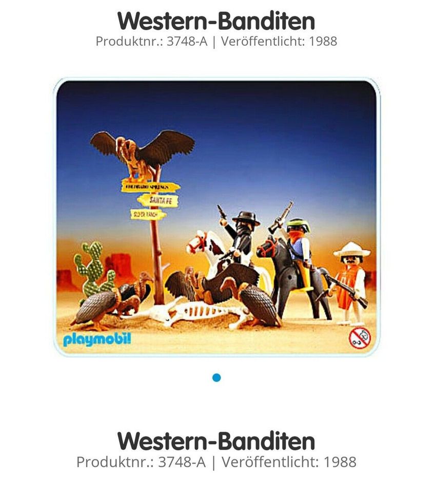 Playmobil Set "Western-Banditen" aus dem Jahr 1988 in Ingolstadt