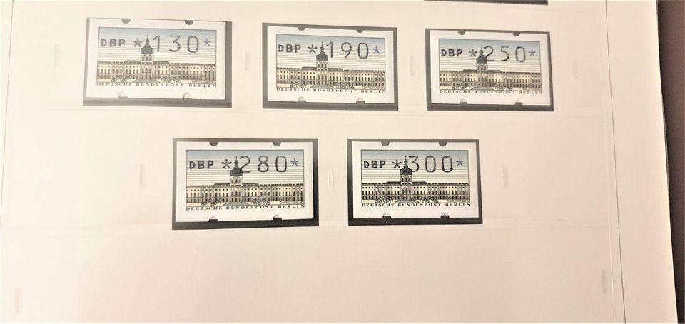 Briefmarken Berlin 14x Automatenmarken ATM ** POSTFRISCH, 3x Zähl in Nürnberg (Mittelfr) - Nordstadt