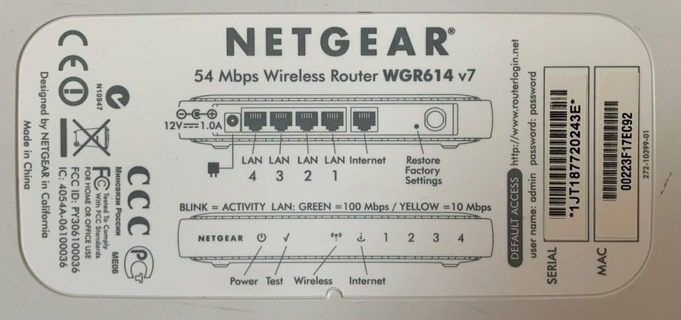 NETGEAR 54 Mbps Wireless Router WGR614 v7 in Berlin