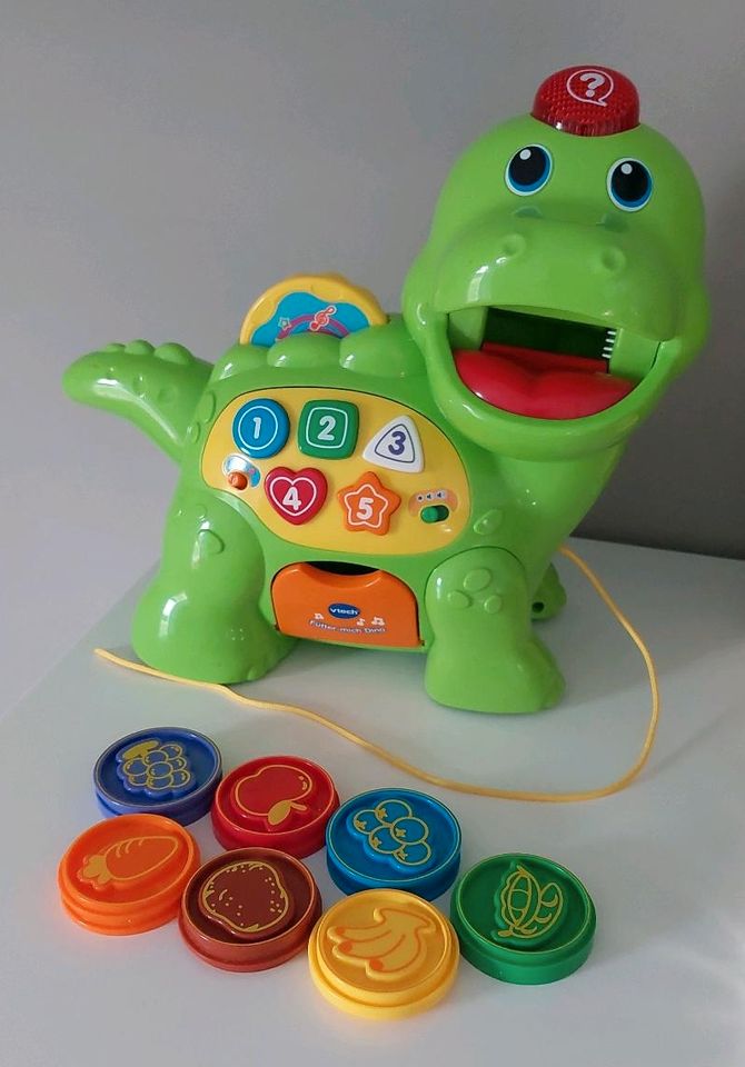 VTech Fütter-mich Dino Babyspielzeug Feinmotorik Kleinkind Lernspielzeug NEU 