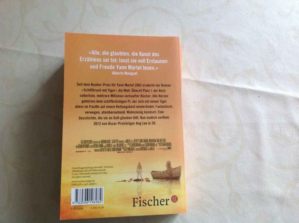 Schiffbruch mit Tieger Life of Pi, Yann Martel, Roman, in Rheinland-Pfalz - Asbach