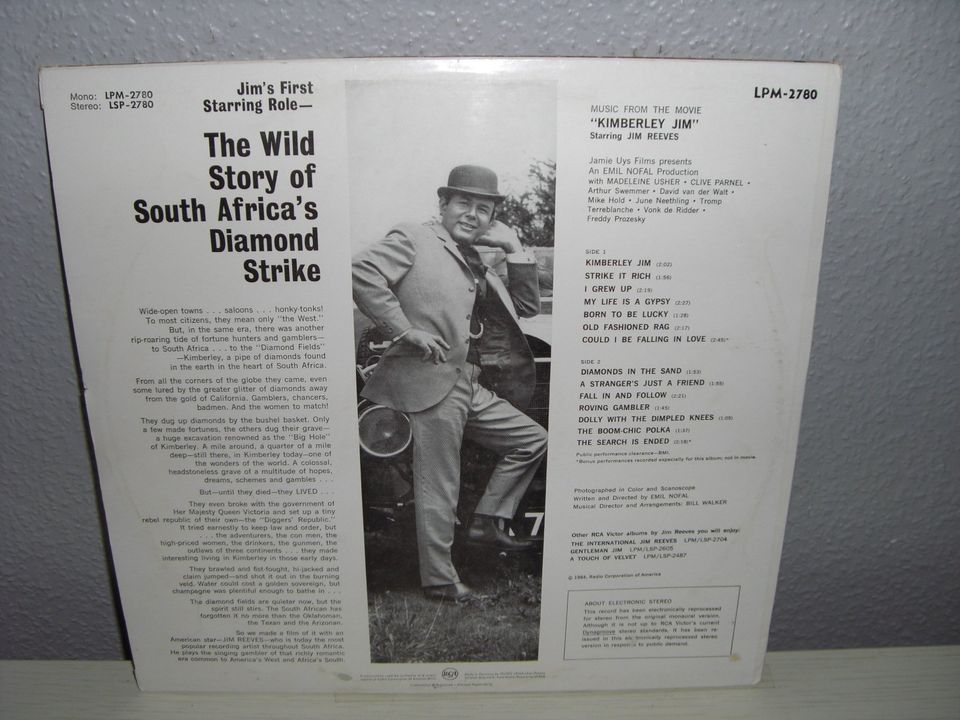 Country Schallplatte LP / JIM REEVES >KIMBERLEY JIM< Vinyl 1964 in Ilsede