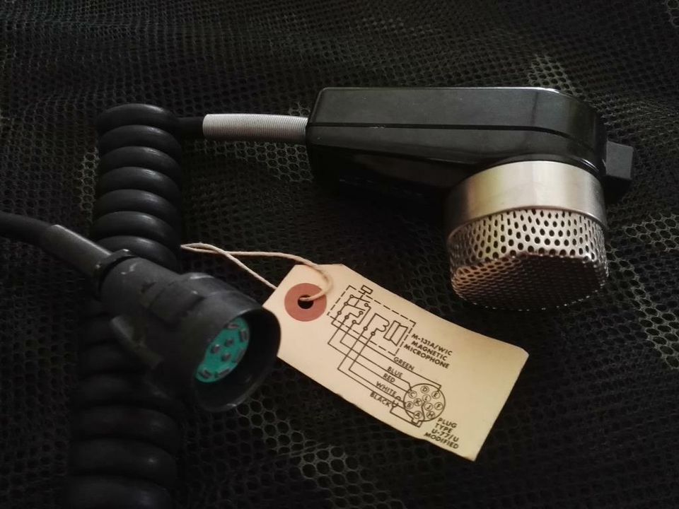 US Army Funk Handapparat Magnetic Microphone M-132A/WIC in Mitwitz