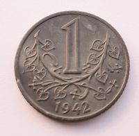 Historisch: 1 Krone von 1942, Protektorat Böhmen und Mähren Düsseldorf - Bezirk 1 Vorschau