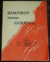 Dimitrov versus Goering , 1933 ,betrifft Reichstagsbrand Berlin - Charlottenburg Vorschau