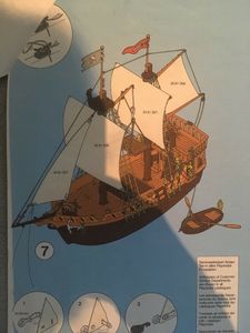 Haken Zur Segelhalterung Für Altes Piratenschiff  3550/3750 