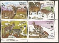 Tadschikistan 392-395 WWF Naturschutz Wildtiere Blauschafe Ziegen Nordrhein-Westfalen - Kamen Vorschau