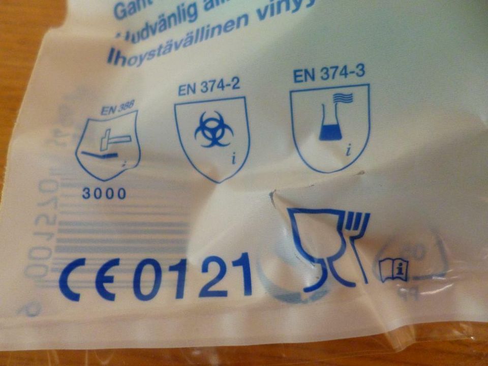9 Sempersoft Chemikalienschutzhandschuh aus Vinyl hautfreundlich 