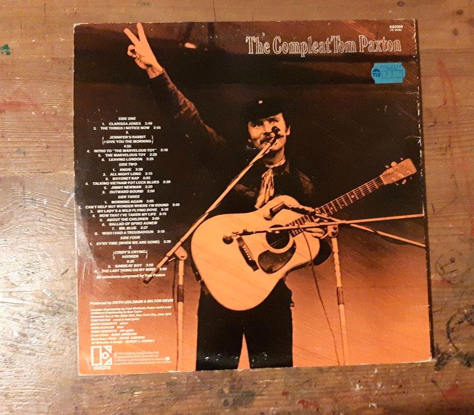 Vinyl Doppel-LP: The Complete Tom Paxton Recorded Live in Biebergemünd