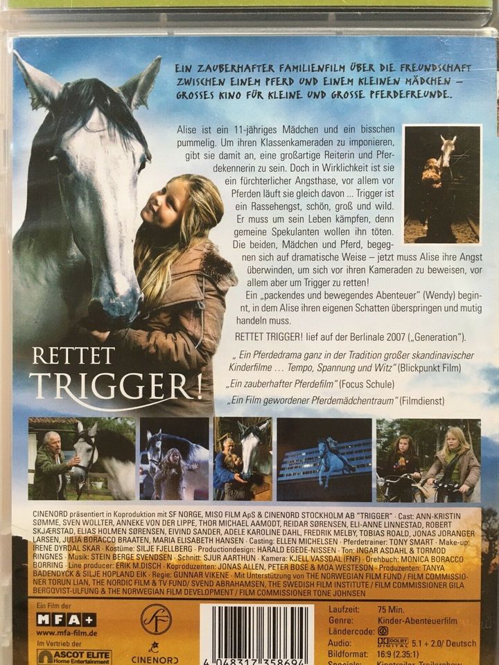 Kinder DVDs Trigger, Hannah Montana, Pferd für Klara, Flussfahrt in Mielkendorf