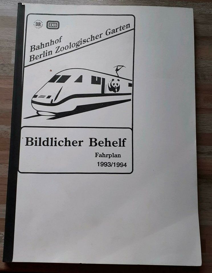 Zugbegleiter IZB Fahrplanbuch 1993/94 Berlin Zoo RARITÄT! in Brandenburg - Bernau