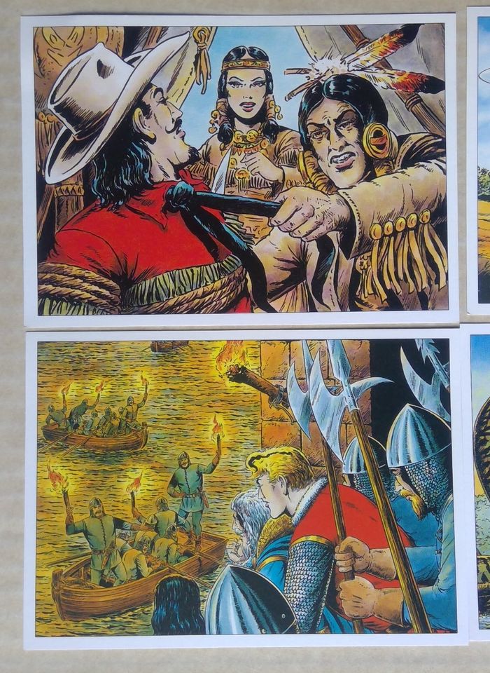 Postkarten: Nick, Sigurd, Tibor, Nizar, Buffalo Bill in Donauwörth