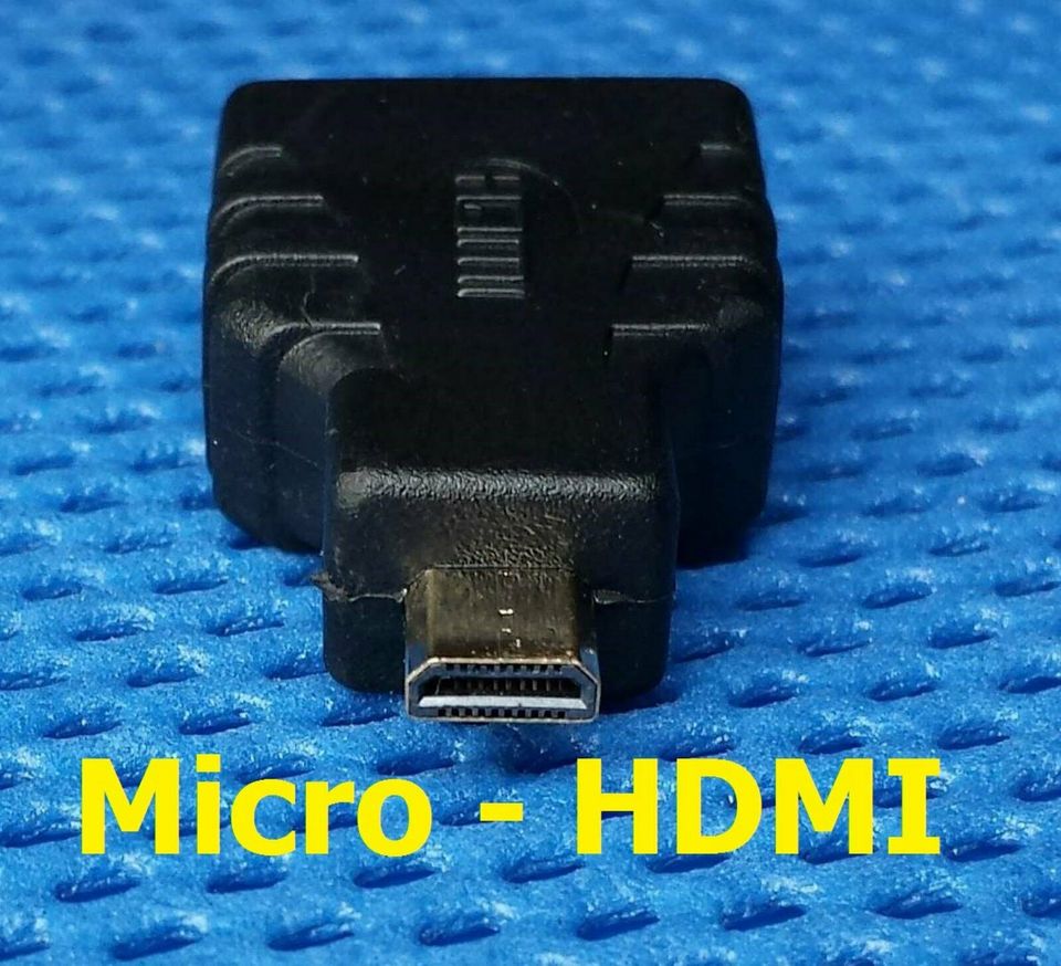 Adapter HDMI Buchse zu Micro HDMI Stecker A-Kupplung zu D-Stecker in Bayern - Plattling