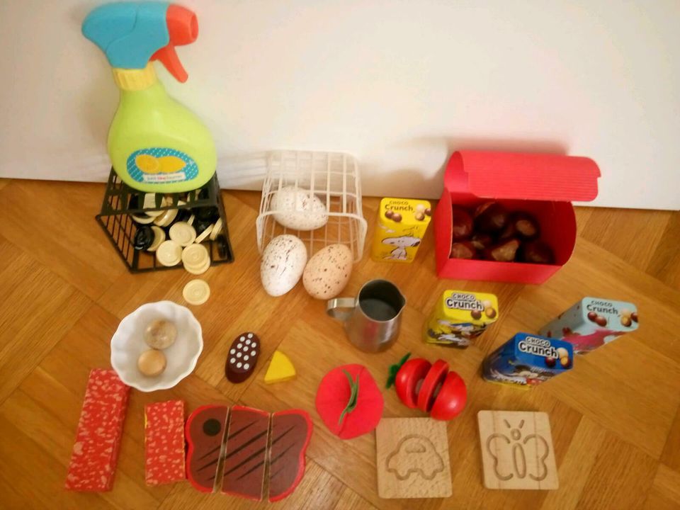 Zubehör Kaufmannsladen Kinderküche kochen Holzspielzeug in Berlin