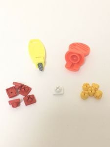 Playmobil Verbinder Rot Gelb Weiß Schlüssel X-System Gebäude Zubehör Ersatzteile 