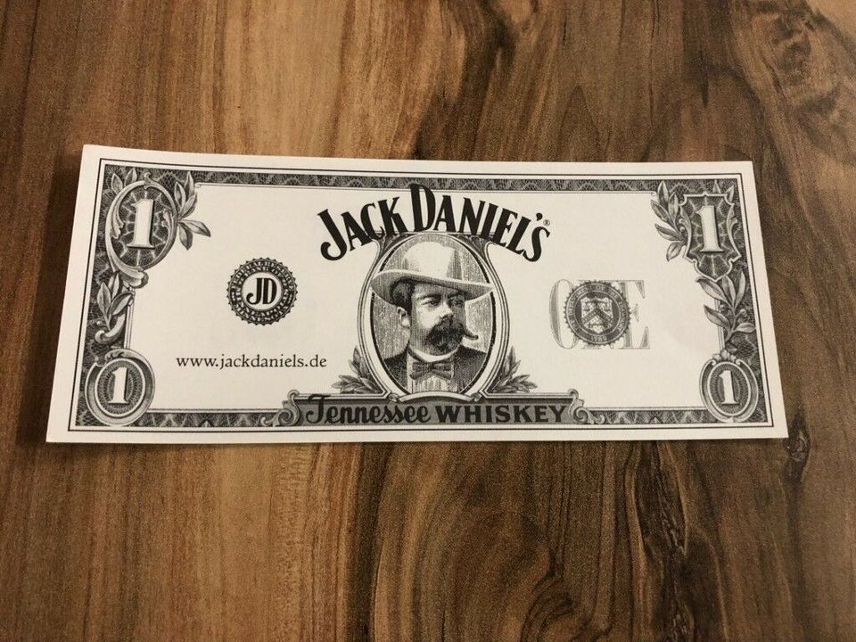 Jack Daniels 1 Dollar Note Spielgeld in Bayern - Regensburg