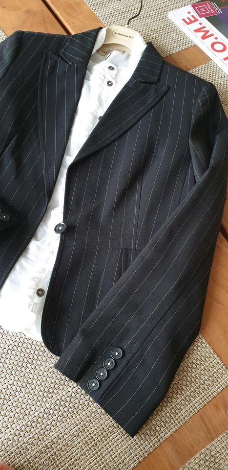 Blazer & gerade geschnittene Hose grau Gr\u00f6\u00dfe 36 Mode Anzüge Business-Anzüge Business Anzug \/ Twin-Set von Mango Suit 
