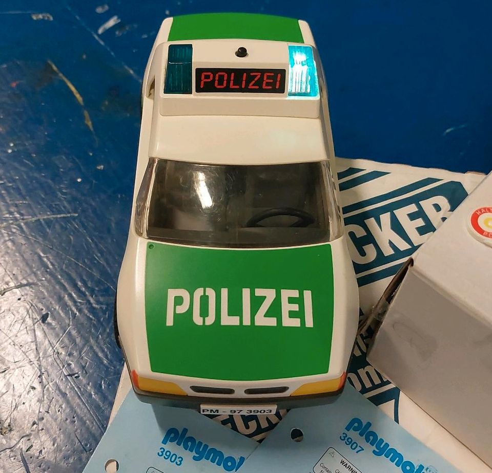 Playmobil Polizei Hubschrauber Auto 3907 3903 3905 in Geestland