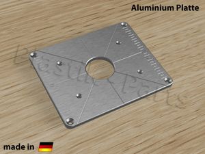 235*120*8mm Einlegeplatte Befestigungsplatte Für Oberfräse Frästisch Aluminium 