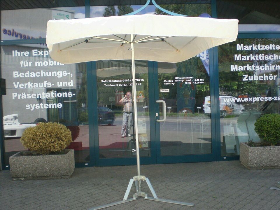 20kg Fuß 3 x 4 m Profimarktschirm Marktschirm Marktstand Umbrella Schirm inkl 