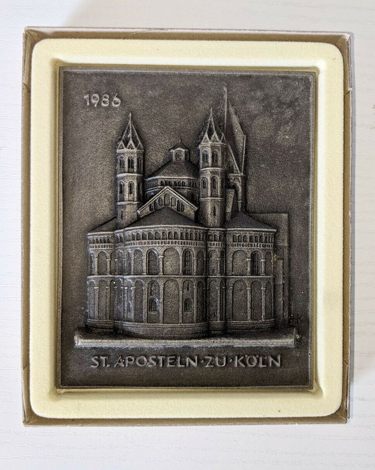 Buderus Kunstguss Jahresplakette 1986 St.Aposteln zu Köln 